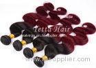 Wine Red Hair Ombre Human Hair Extensions 12'' - 30'' Body Wave