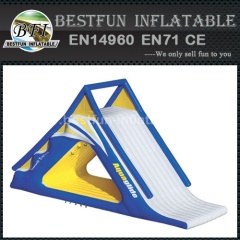 Inflatable aquaglide summit slide