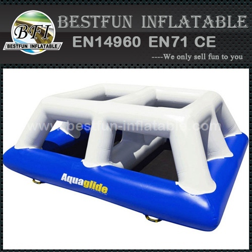 Saturn shape inflatable floating climbing