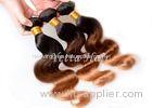 Honey Blonde Hair Ends Ombre Human Hair Extension With 3 Tone Color