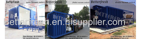 Betterfresh Agricuture Refrigeration Pallets Vegetable Vacuum Cooling Machine for Fresh Products