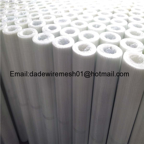 Fiberglass mesh fabrics for building construction