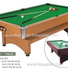 High Standard MDF Billiard Table