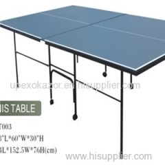 Solid Playing Surface MDF PB Table Tennis Table
