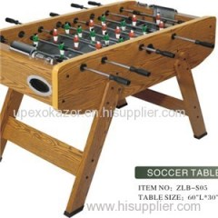 With Wood Grain PVC Laminated Soccer Table