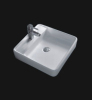 Australia Style Sanitary ware ceramic white color square counter top wash basin