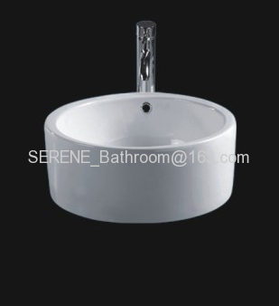 Sanitary ware ceramic white color above counter washbasin