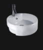 Sanitary ware ceramic white color built-in art basin