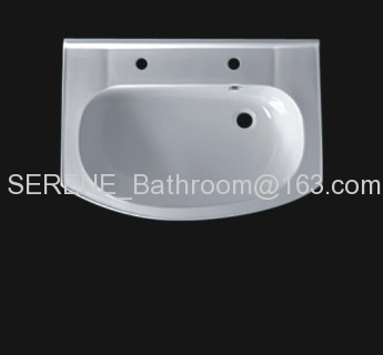 Sanitary ware ceramic white color bathroom furniture wash basin