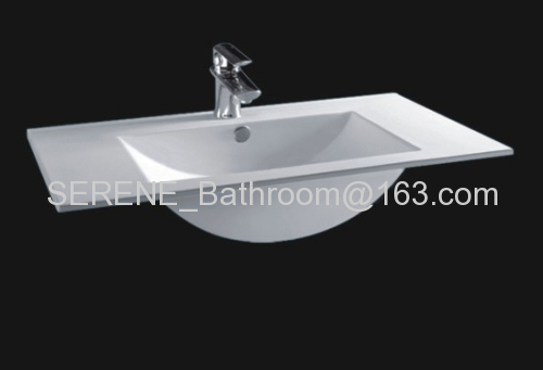 Sanitary ware ceramic white color bathroom furniture wash basin