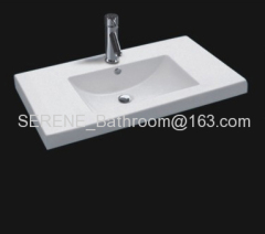 Sanitary ware ceramic white color bathroom furniture wash basin