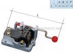 POLY MUSIC BOX HAND WOUND MUSICAL MOVEMENT