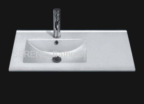 Sanitary ware ceramic white color bathroom furniture wash basin