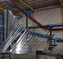 Vertical aluminum powder coating plant system in Saudi Arabia