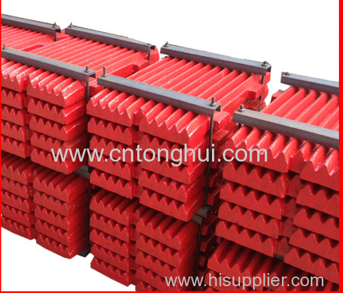 fixed & swing jaw plates/jaw crusher parts/crusher wear parts