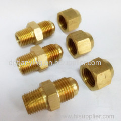 Brass screwed fitting hex reducing nipple