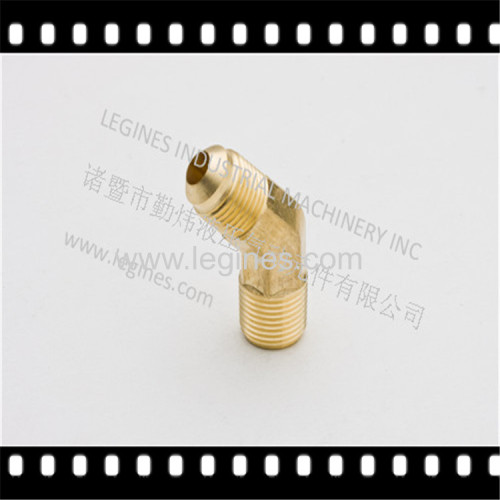 female Elbow:sae 45 flare:brass fittings:copper fittings:fittings:hydraulic connector:hydraulic fittings