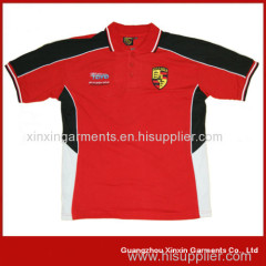 Casual Knit Pique Polo Shirt Embroidered T-Shirt for Men
