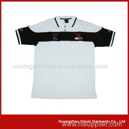 Factory New Design Men's 100% Cotton Polo T-Shirt with Logo
