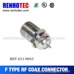 bulkhead female f connector with pcb pinout