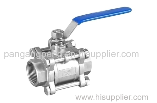 Three chip flanged ball valves