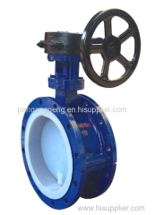 Flange Fluorine butterfly valve