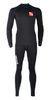 Black Nylon Neoprene Wet Winter Surfing Wetsuit Flatlock Construction