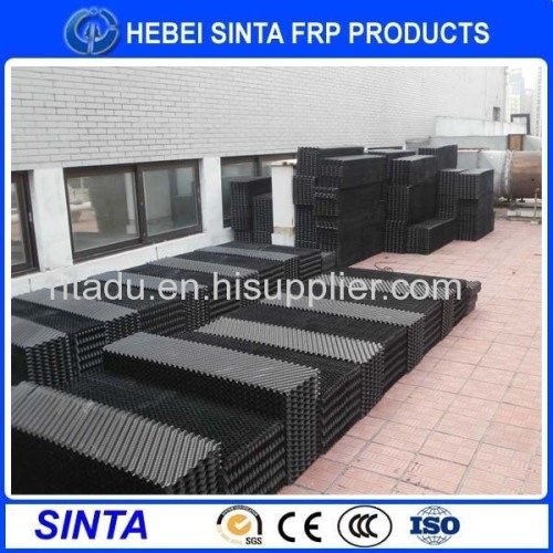 Oblique wave cooling tower fill PVC cross flow fill pvc film packings