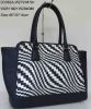 Fashion straw handbag/PU zipper bag/lady handbag