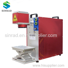 portable laser marking machine printing logo/pattern on glass/plastic/metal/brass