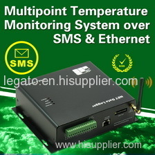 Multipoint Temperature Monitoring System over SMS & Ethernet