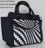 PU straw bag/Fashion zipper handbag/Lady handbag