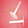 Original Plastic Insulation fixing nail insulation fastener from Anping
