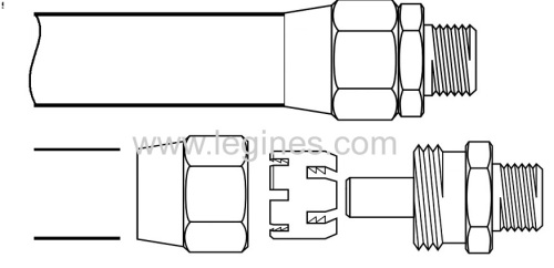 DOT AIR BRAKE:HOSE:ENDS:BRASS FITTINGS:COPPER FITTINGS:FITTINGS