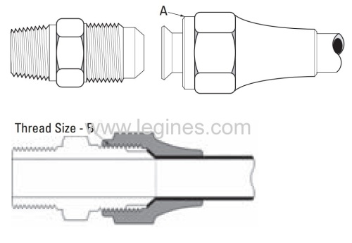 MALE ADAPTER:sae 45 flare:brass fittings:copper fittings:fittings:hydraulic connector:hydraulic fittings