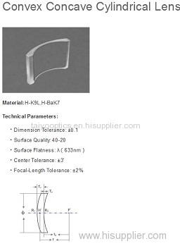 taiyo brand cylindrical meniscus lens