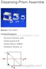 rectangle dispersing prism assembly