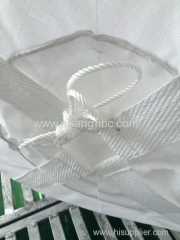 Color white big bag with spout for packing chemicals