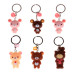 embossed silicone/pvc keychain keyring