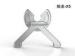 Aluminum Stronger Adjustable Monitor Stand Grey Touch Without Shaking