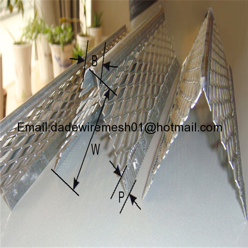 Corner bead/angle bead use with fiberglass mesh