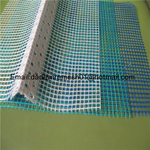 Construction material PVC corner protector strip/PVC Angle Bead with fiberglass mesh