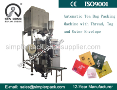 Flat Inner and Outer China's Keemun Black Tea Bag Packing Machine