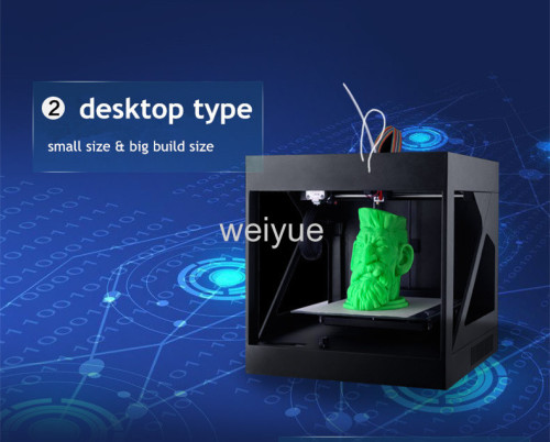 Single-Extruder FDM Small 3D Printer Machine with 210*200*180mm Build Size