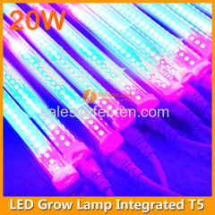 20W LED red blue grow lighting integrated T5 3ft