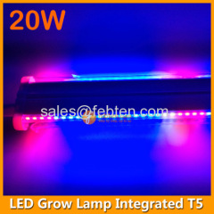 20W LED red blue grow lighting integrated T5 3ft