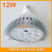 12W LED grow lighting PAR light in E27 lamp socket