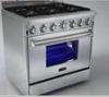 Stainless Steel Griddle Gas Range Cookers High Performance With Six Burners
