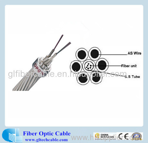 Double Stranding Layers 33kv Fiber Optical Cable 36 core OPGW cable