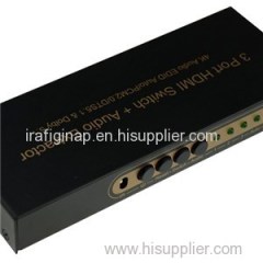 HDMI Switch 3X1 Support 4kx2k 3D IR